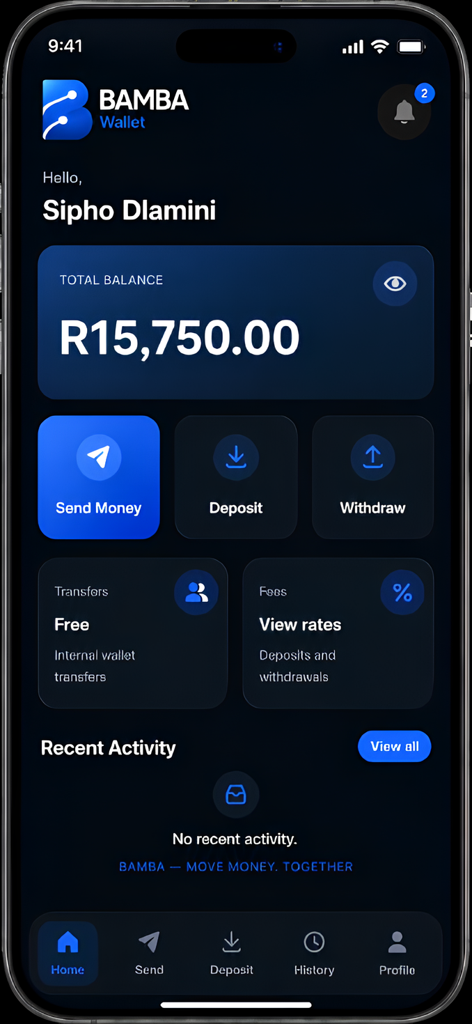 Bamba Wallet Dashboard